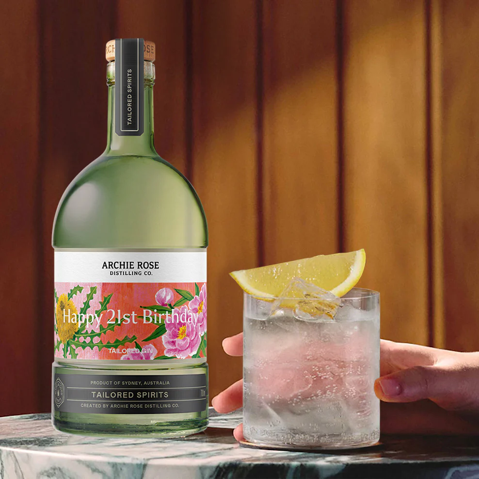 Archie Rose Gin 700ml - Happy 21st Birthday - Image 2