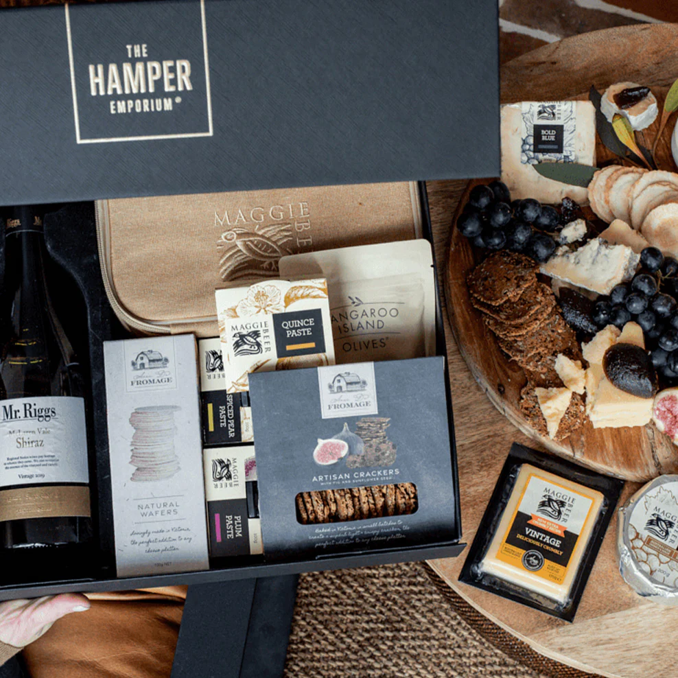 Australian Cheese Grazing Hamper with Shiraz - Image 2