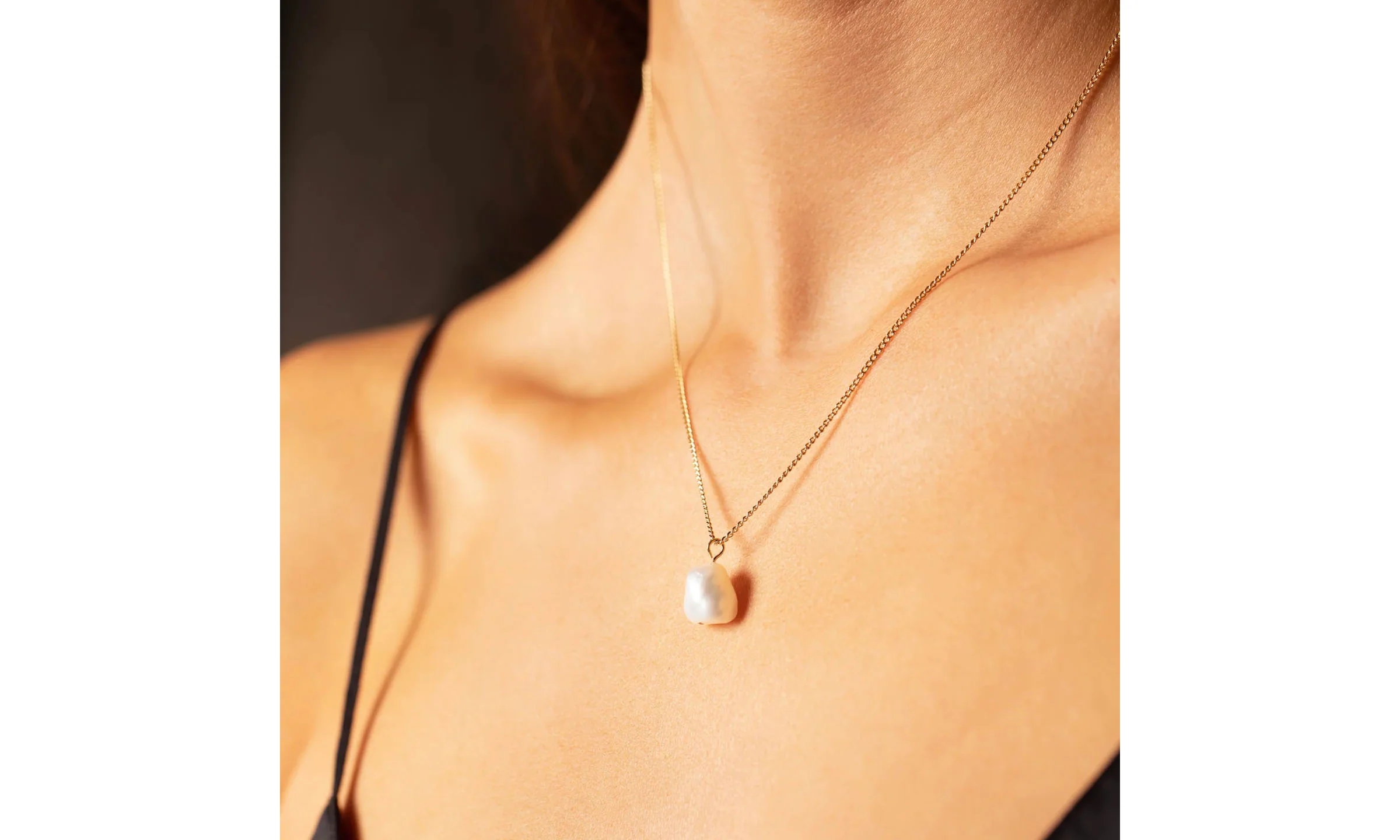 Baroque Serene Necklace - Gold