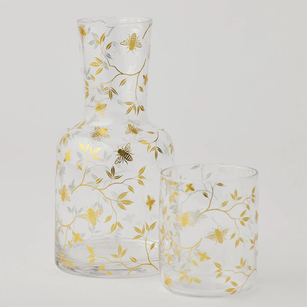 Bee Glass Carafe & Tumbler Set - Image 4