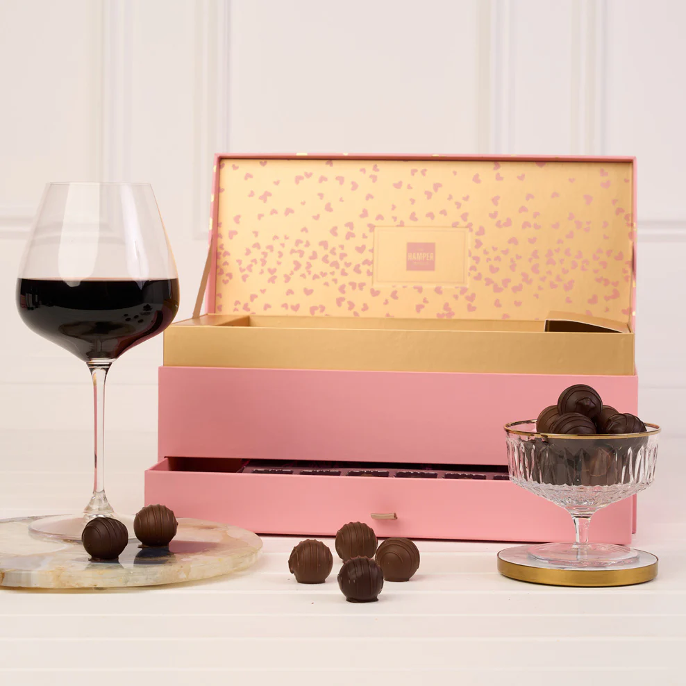 Blush & Gold Penfolds St Henri & Chocolate Gift Box - Image 3