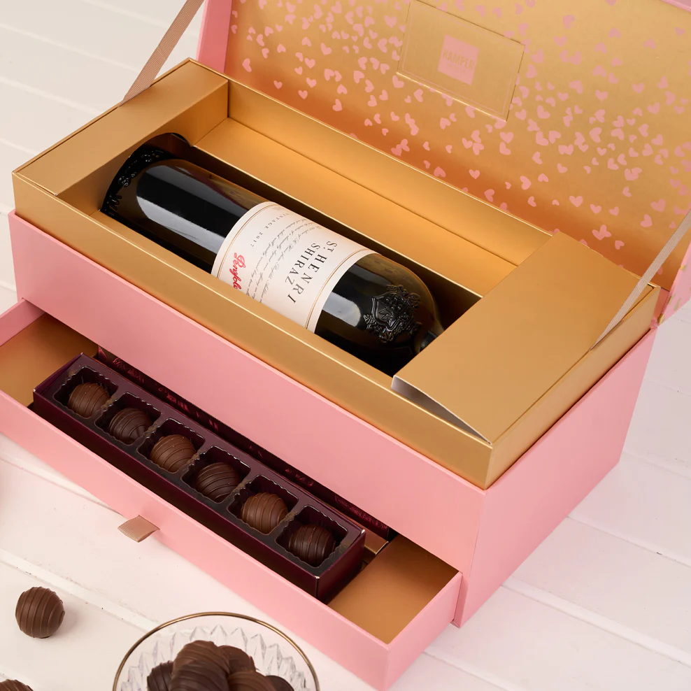 Blush & Gold Penfolds St Henri & Chocolate Gift Box - Image 5