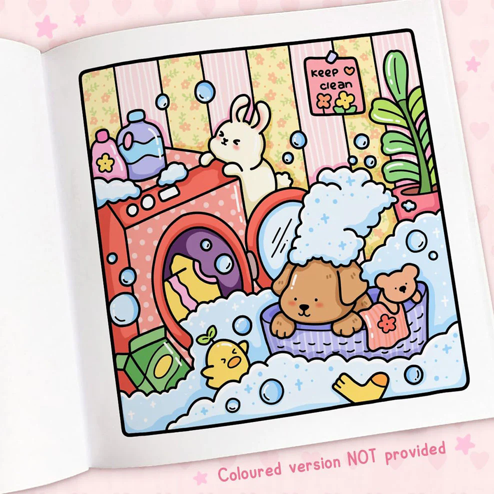 Cozy Cuties Colouring Book by Coco Wyo - Image 3