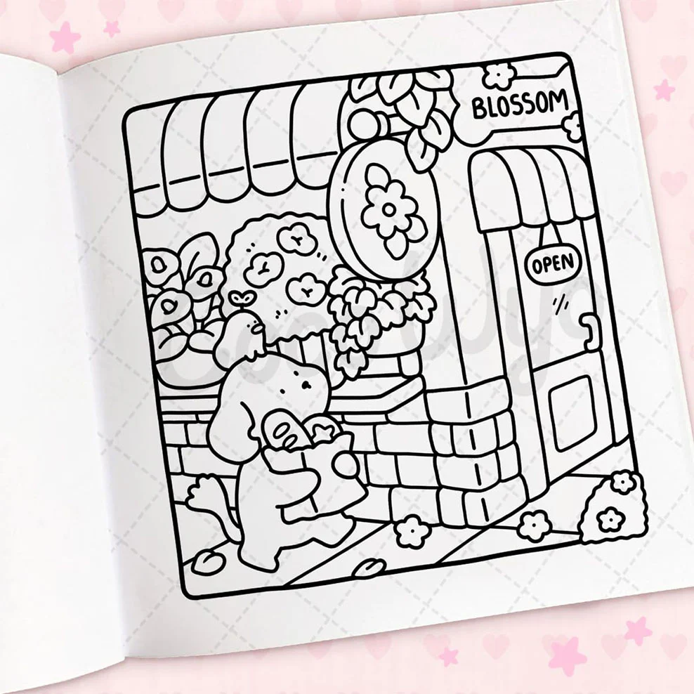 Cozy Cuties Colouring Book by Coco Wyo - Image 4