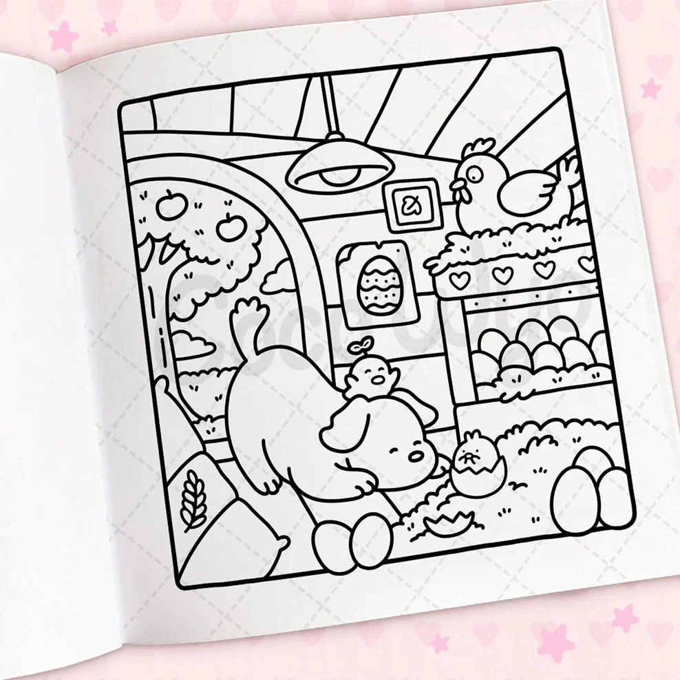 Cozy Cuties Colouring Book by Coco Wyo - Image 5