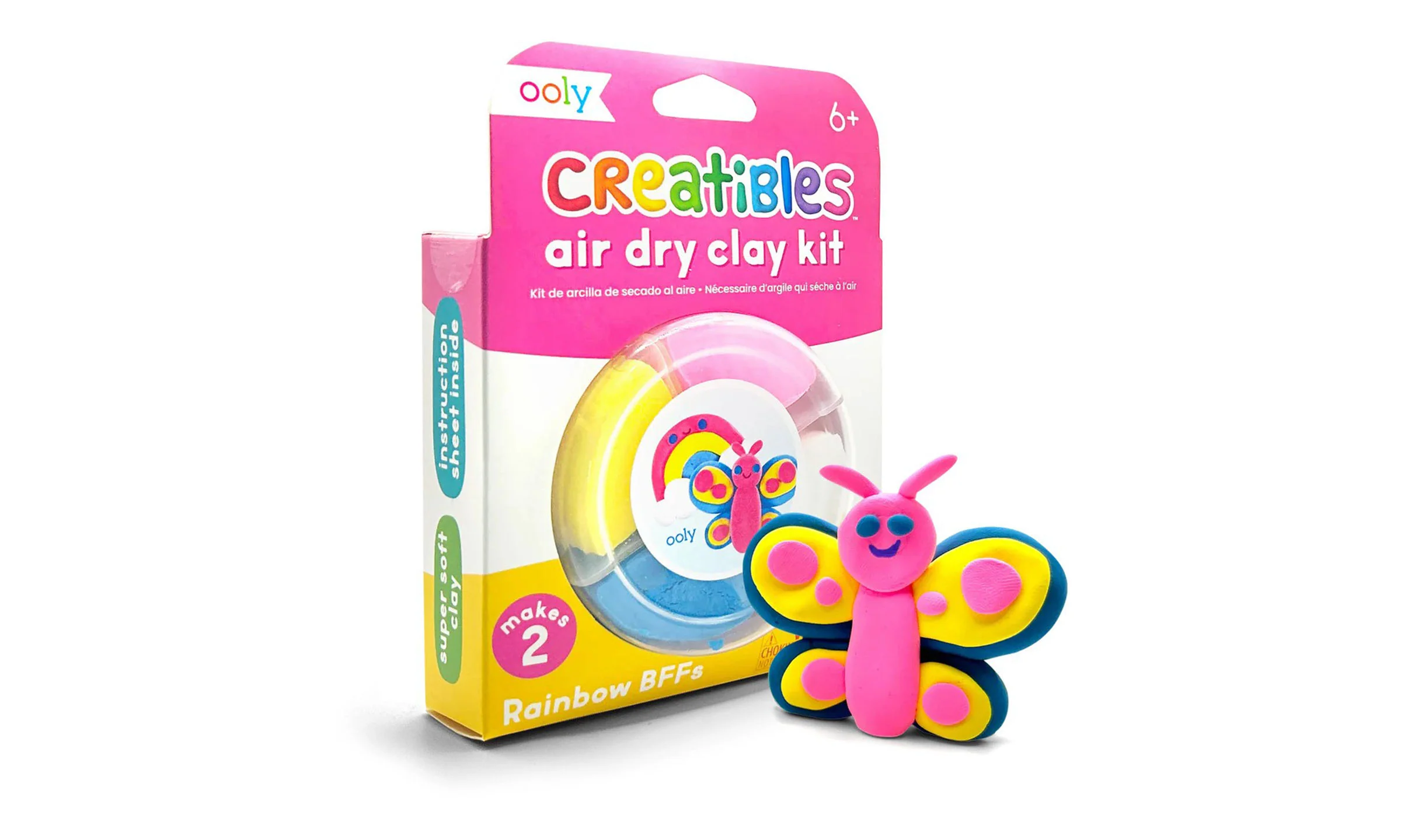 Creatibles Air-Dry Clay Kit - Rainbow