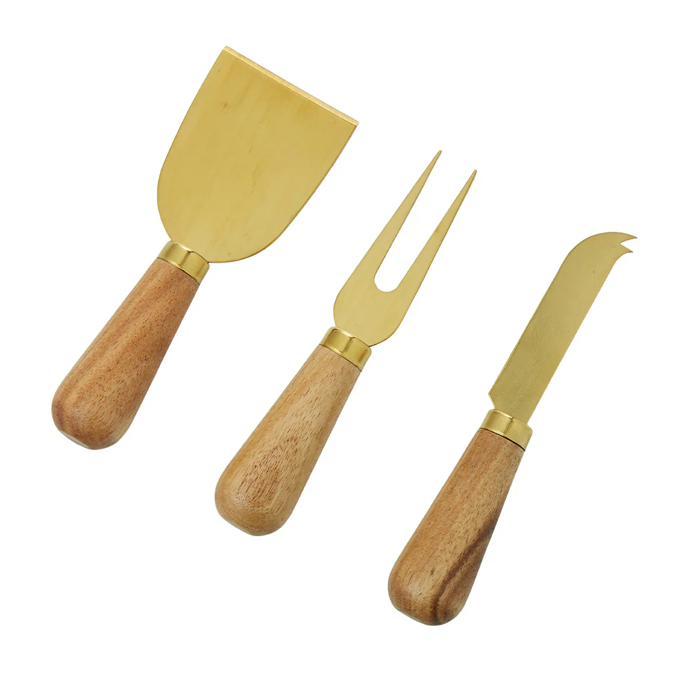 Davis & Waddell Acacia Cheese Knives Set - Image 2