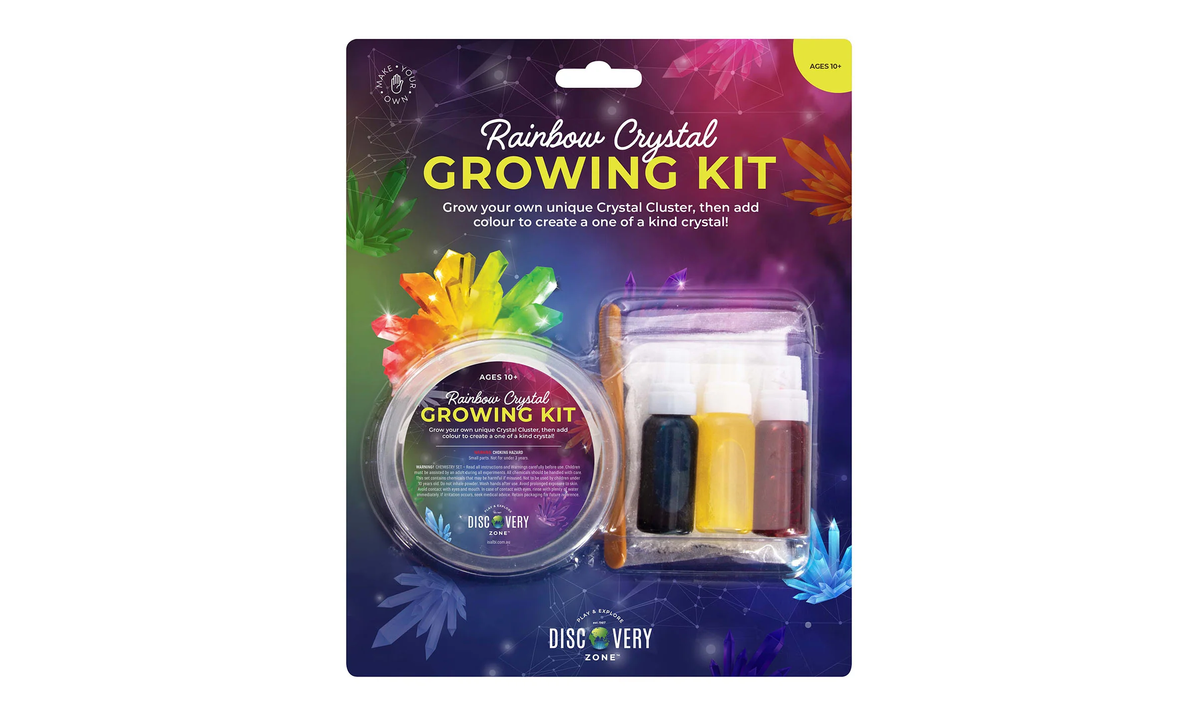 Discovery Zone Rainbow Crystal Growing Kit