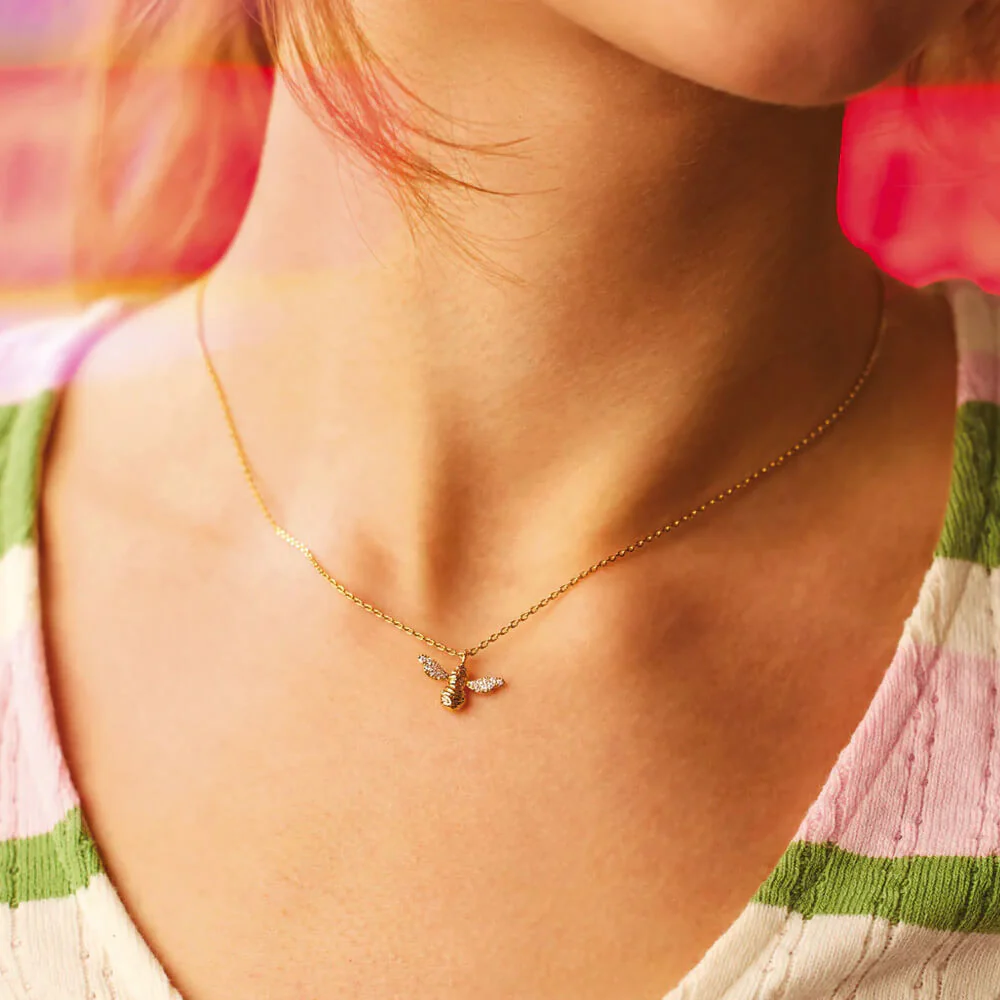 Estella Bartlett Bee Happy Pendant Necklace - Image 2