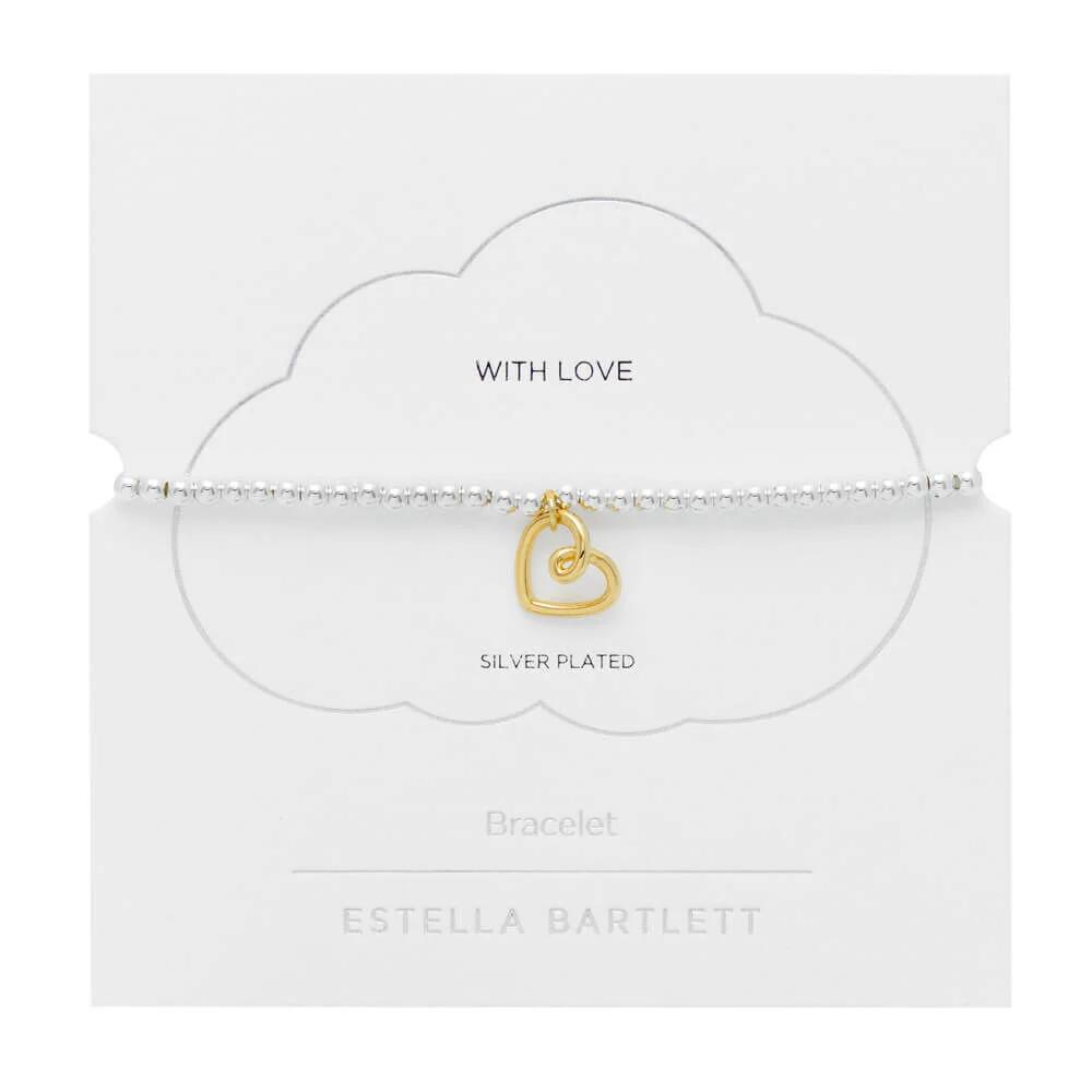 Estella Bartlett Gold Heart Pendant Bracelet - Image 3