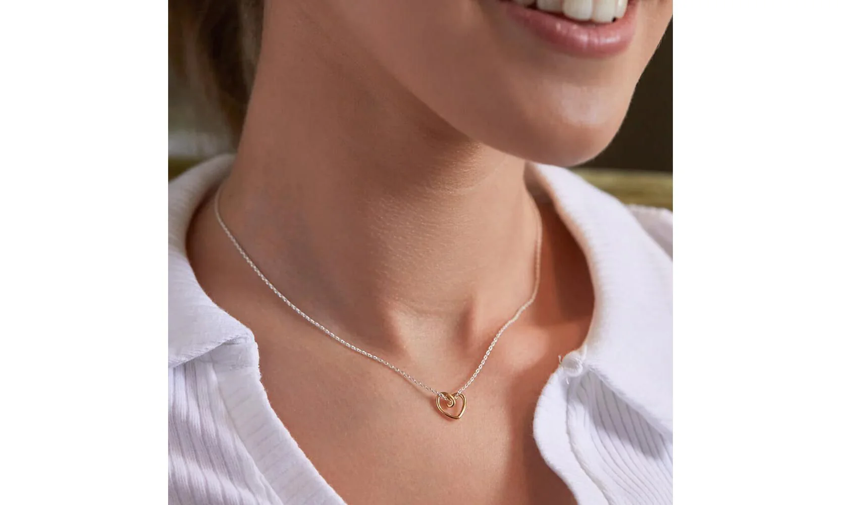 Estella Bartlett Gold Heart Pendant Necklace