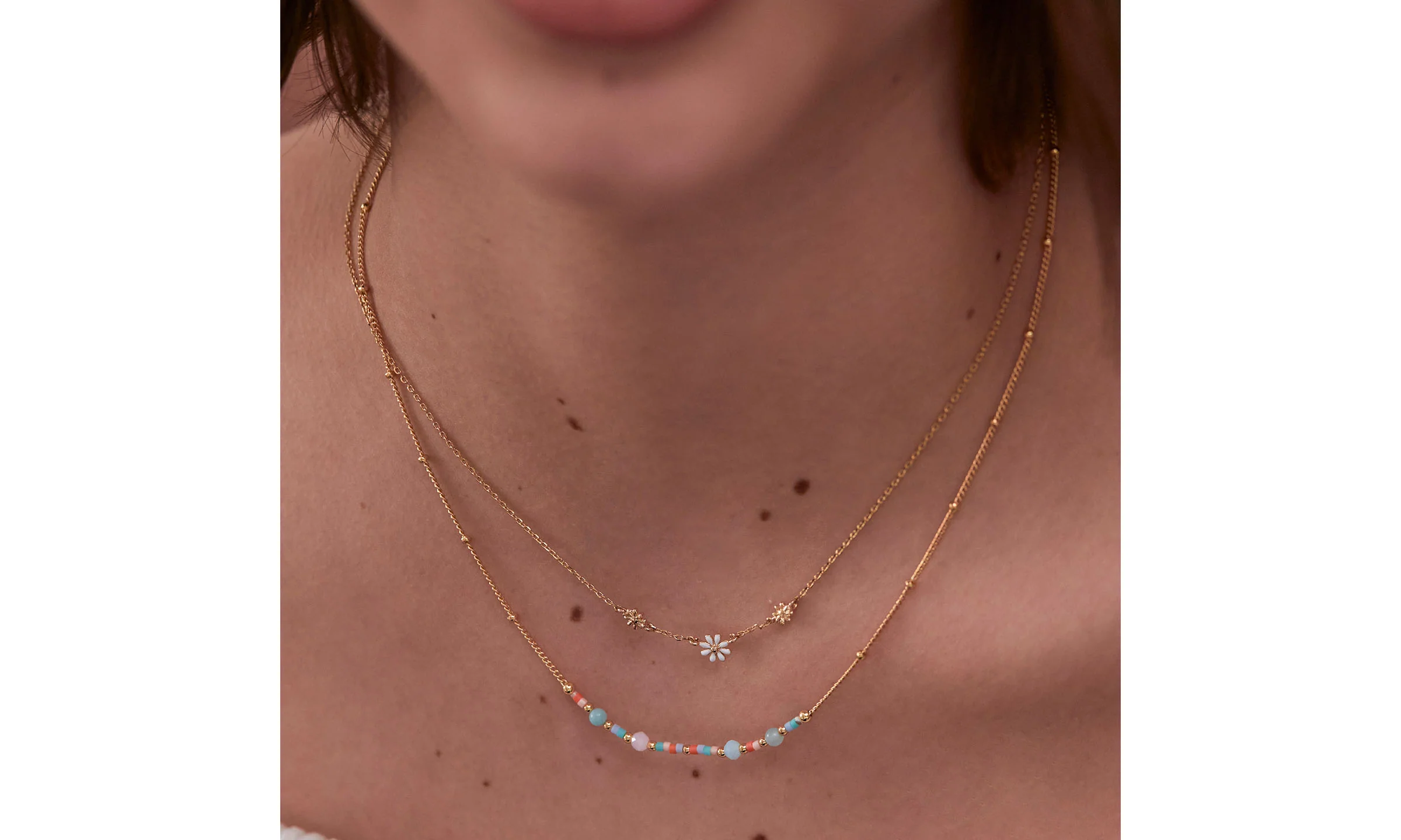 Estella Bartlett "Love" Beaded Necklace