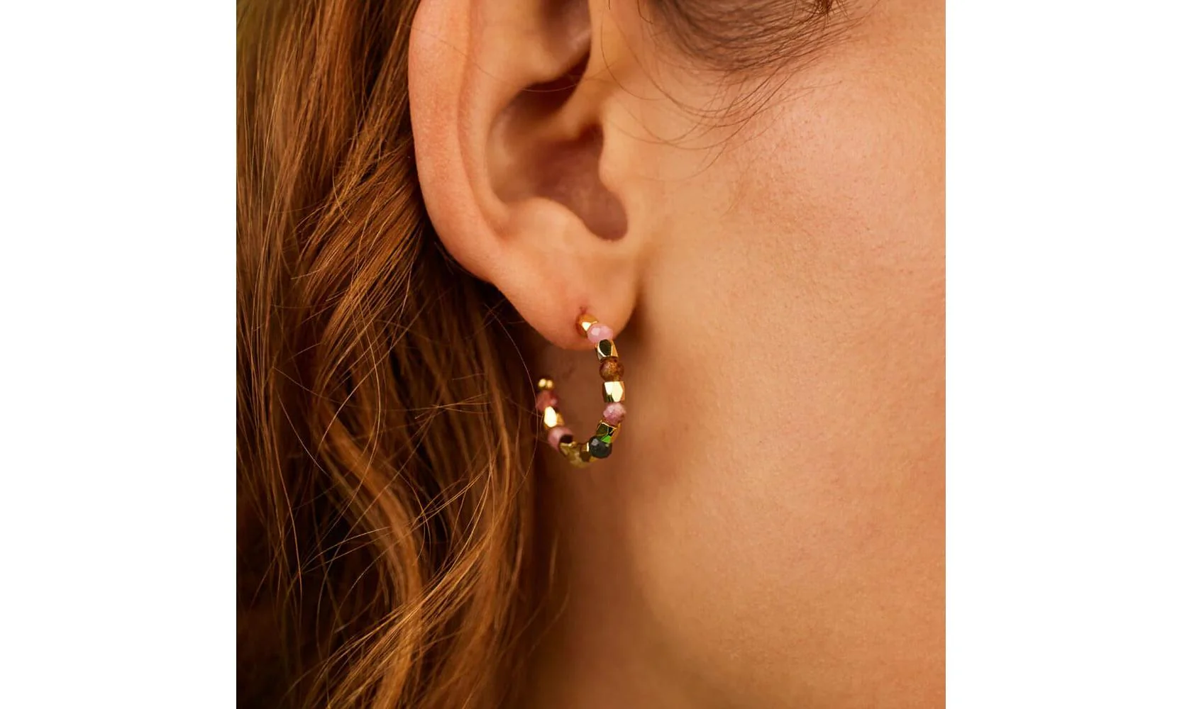 Estella Bartlett Tourmaline C-Hoop Earrings