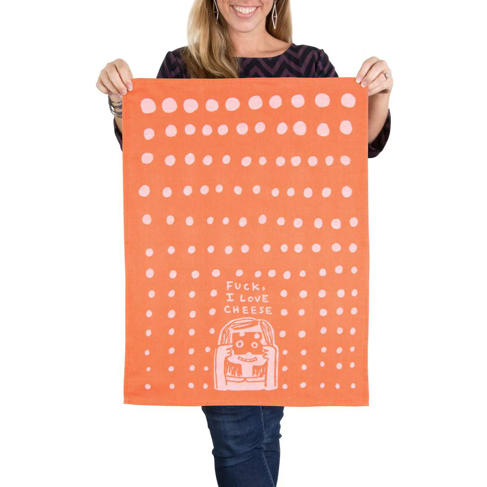F*ck I Love Cheese Tea Towel - Image 2