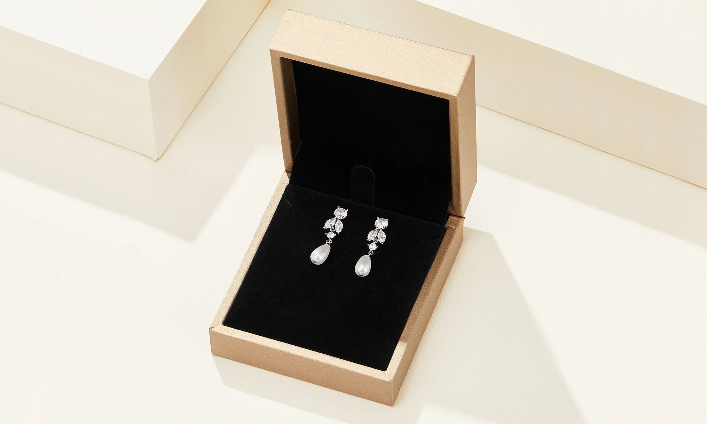 Floret Drop Earrings - Silver