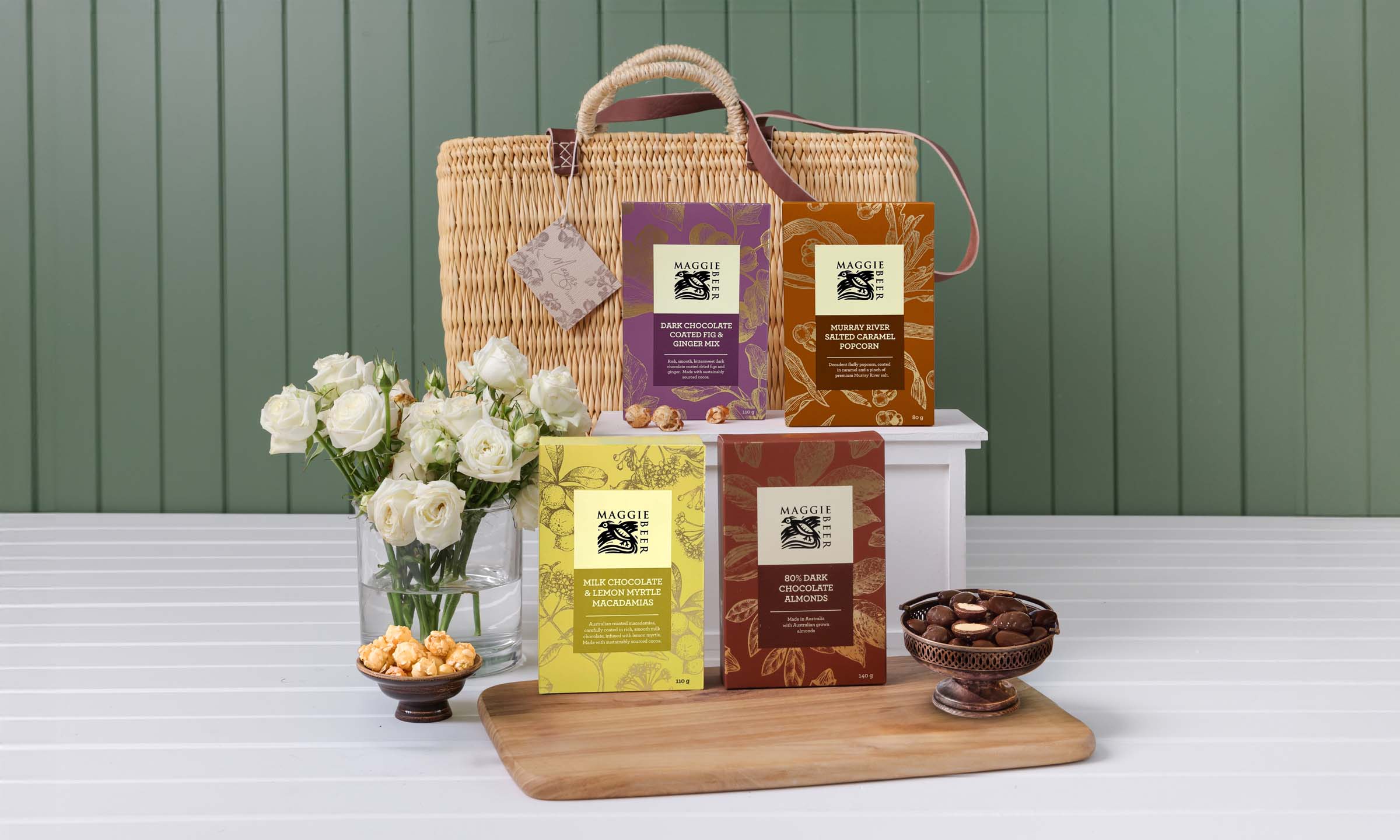 French Market Basket  -  Small with Chocolate & Toffee