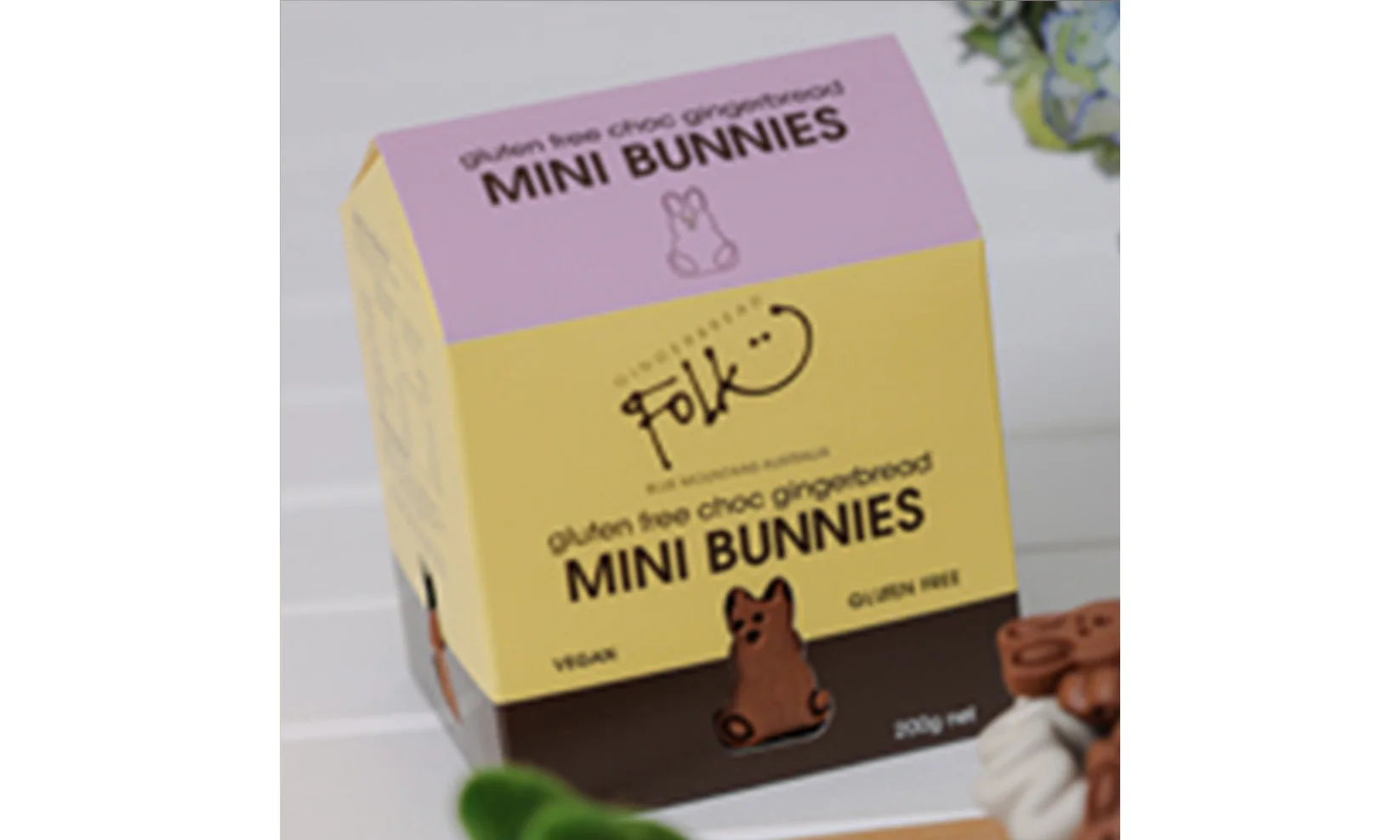 Gingerbread Folk Mini Choc Gingerbread Bunnies