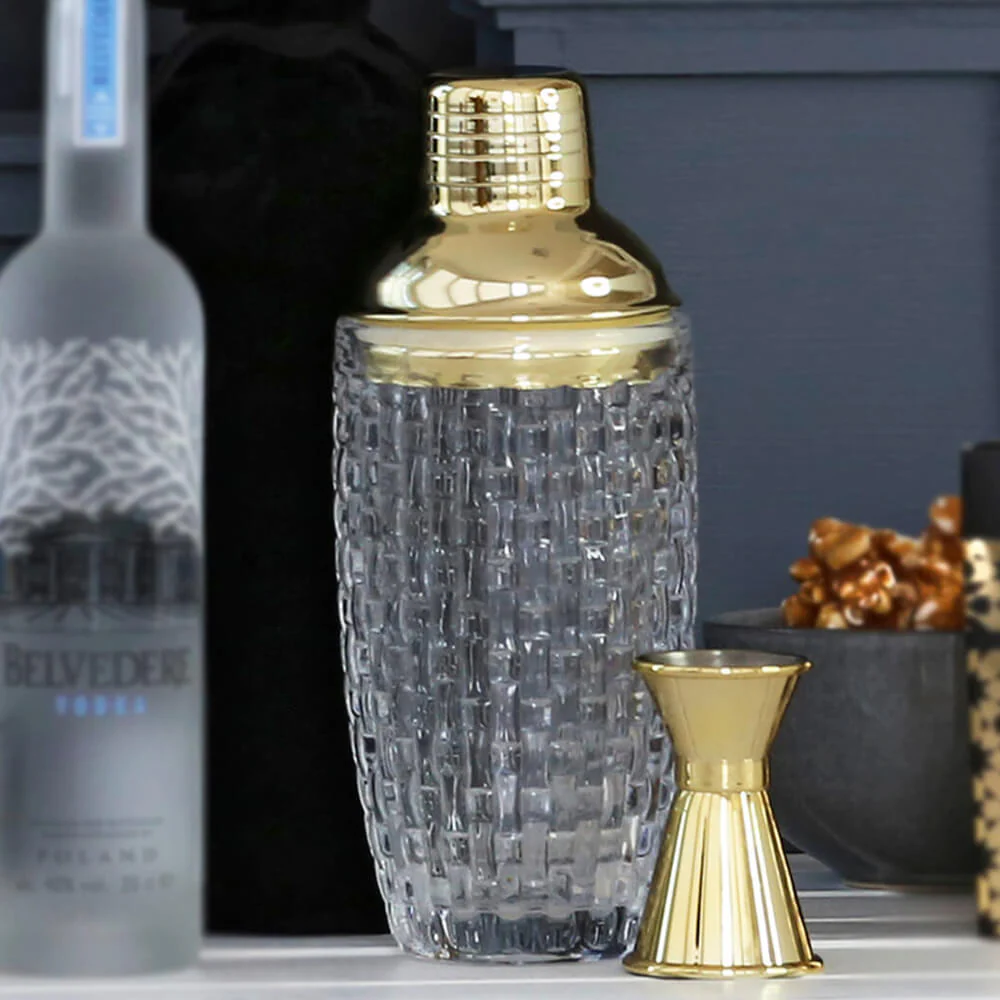 Glass Cocktail Shaker Set - Image 2