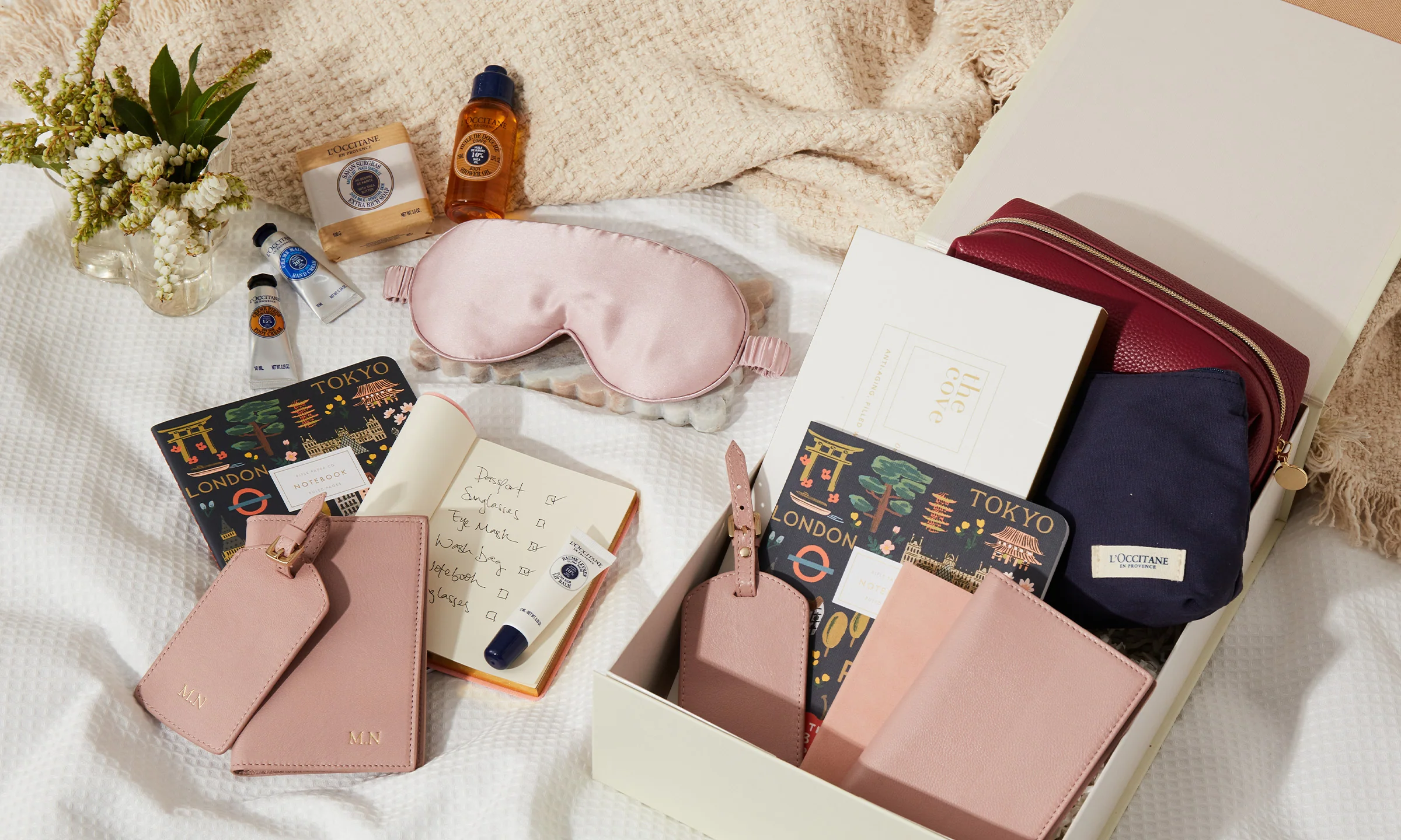 Global traveller with L'Occitane hamper