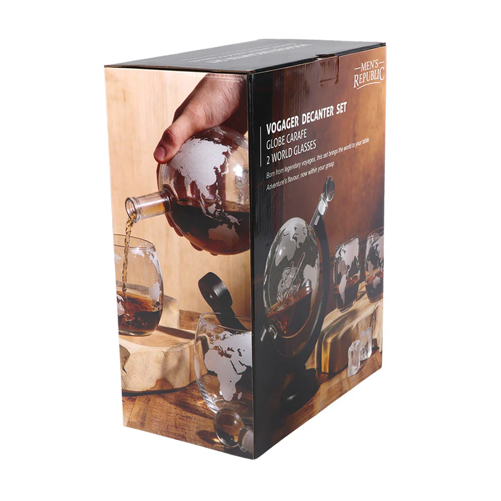 Globe Whisky Decanter Set - Image 4