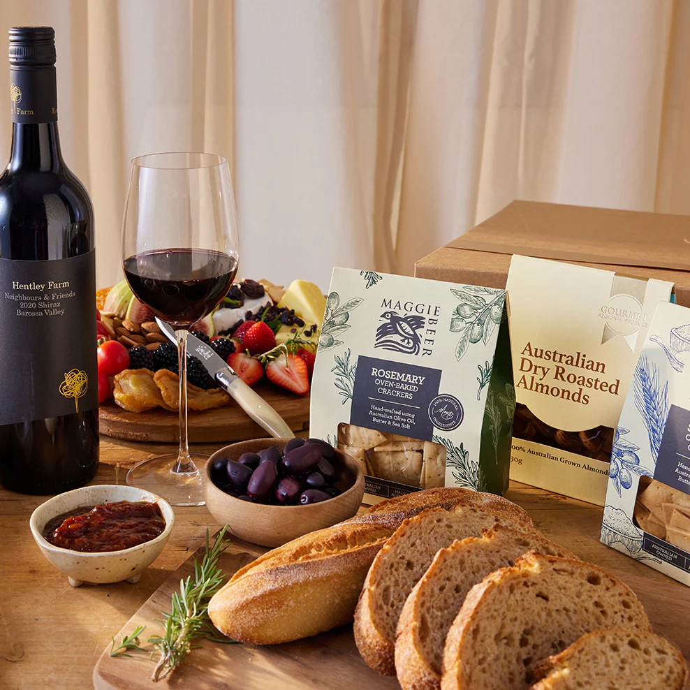 Gourmet Entertaining Hamper With Barossa Shiraz - Image 3
