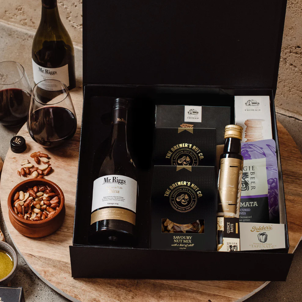 Happy Birthday Red Wine and Nibbles Hamper with Dr Dough Donuts - Image 4