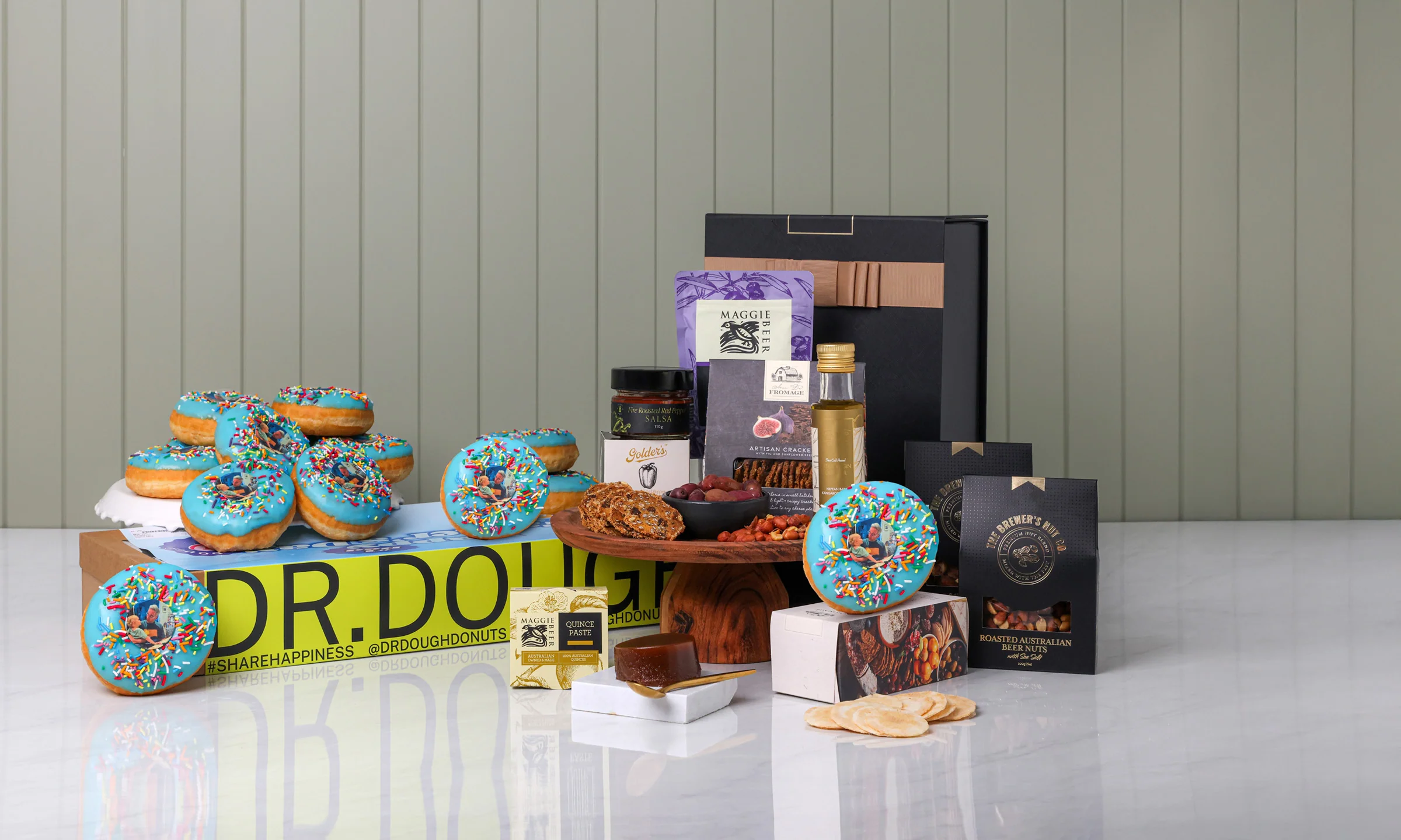 'Happy Birthday' Selfie Donuts & Savoury Nibbles