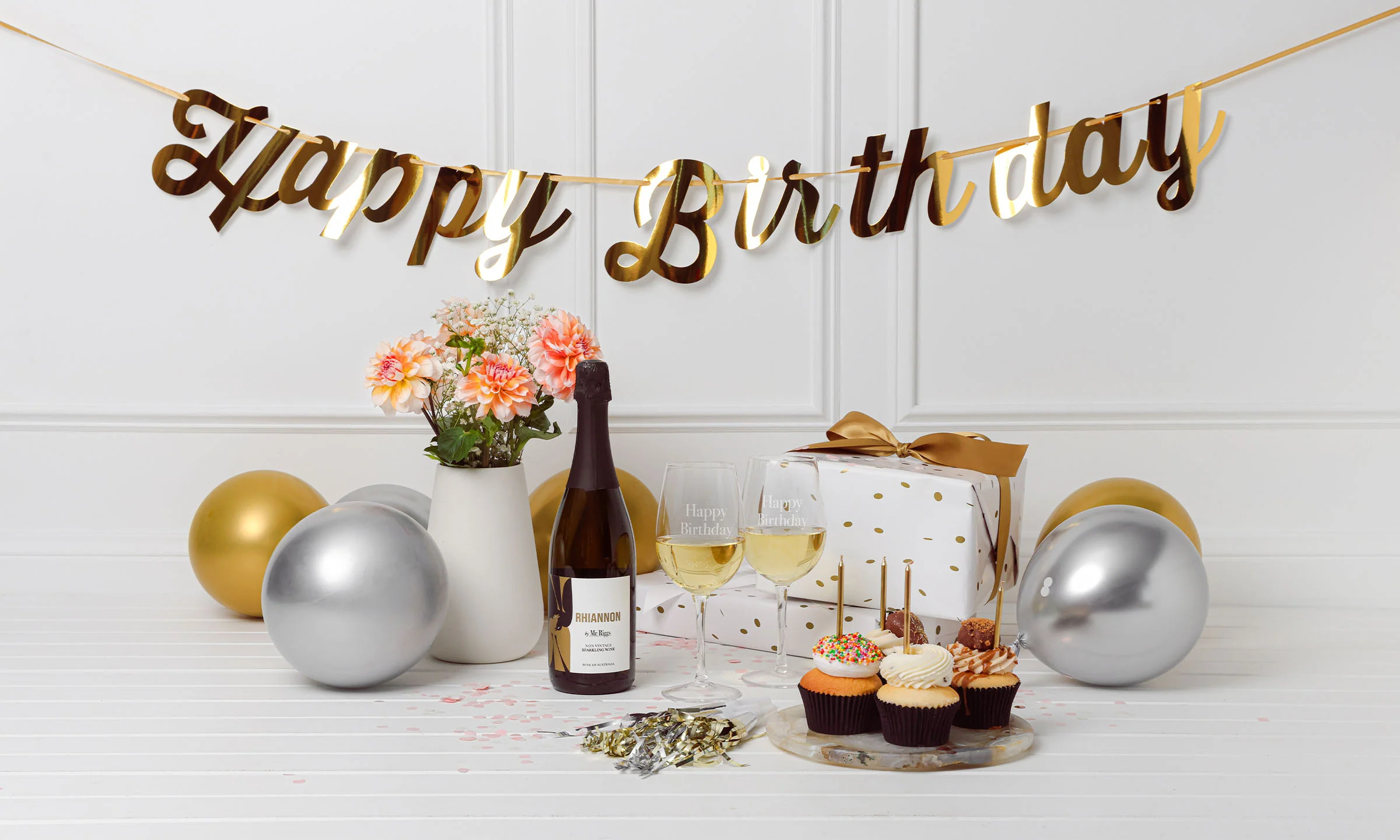 Happy Birthday Sparkling Wine Gift Box