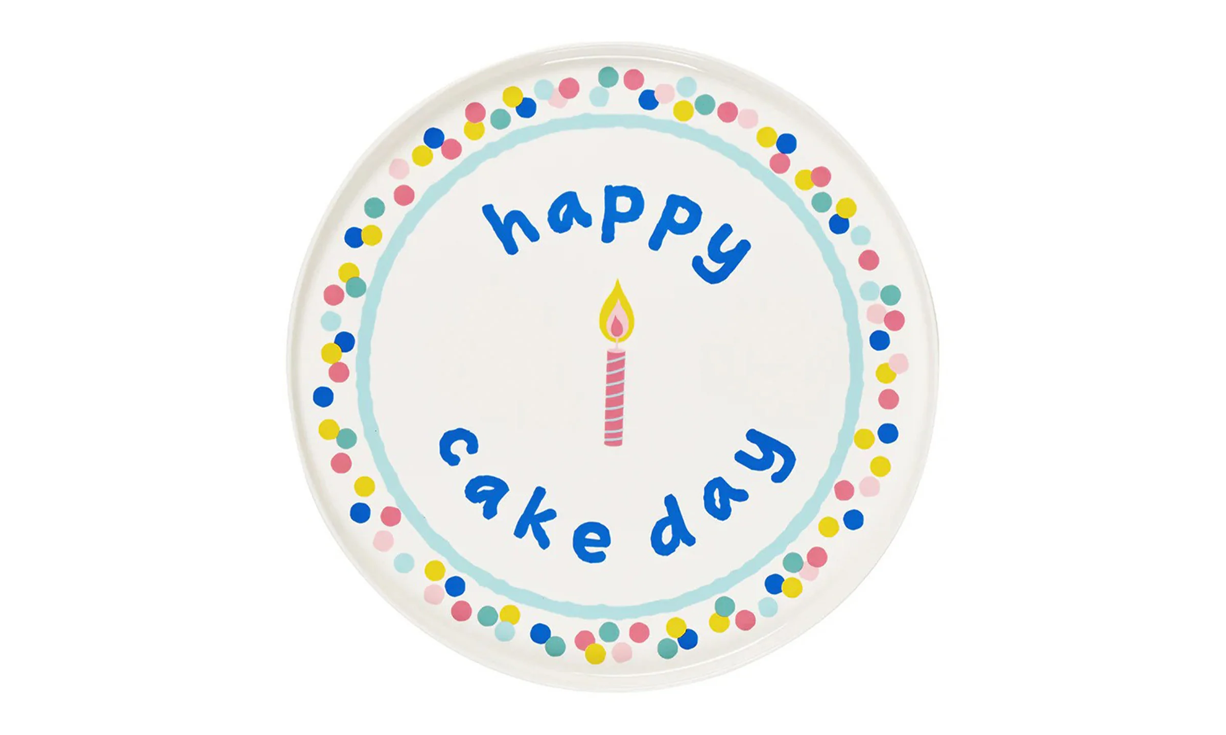 Happy Cake Day Ceramic Serving Plate