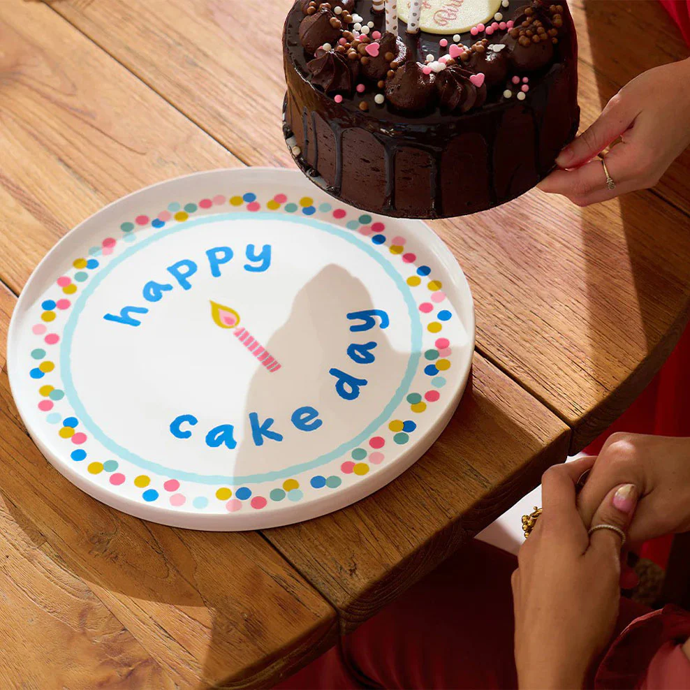 Happy Cake Day Ceramic Serving Plate - Image 3