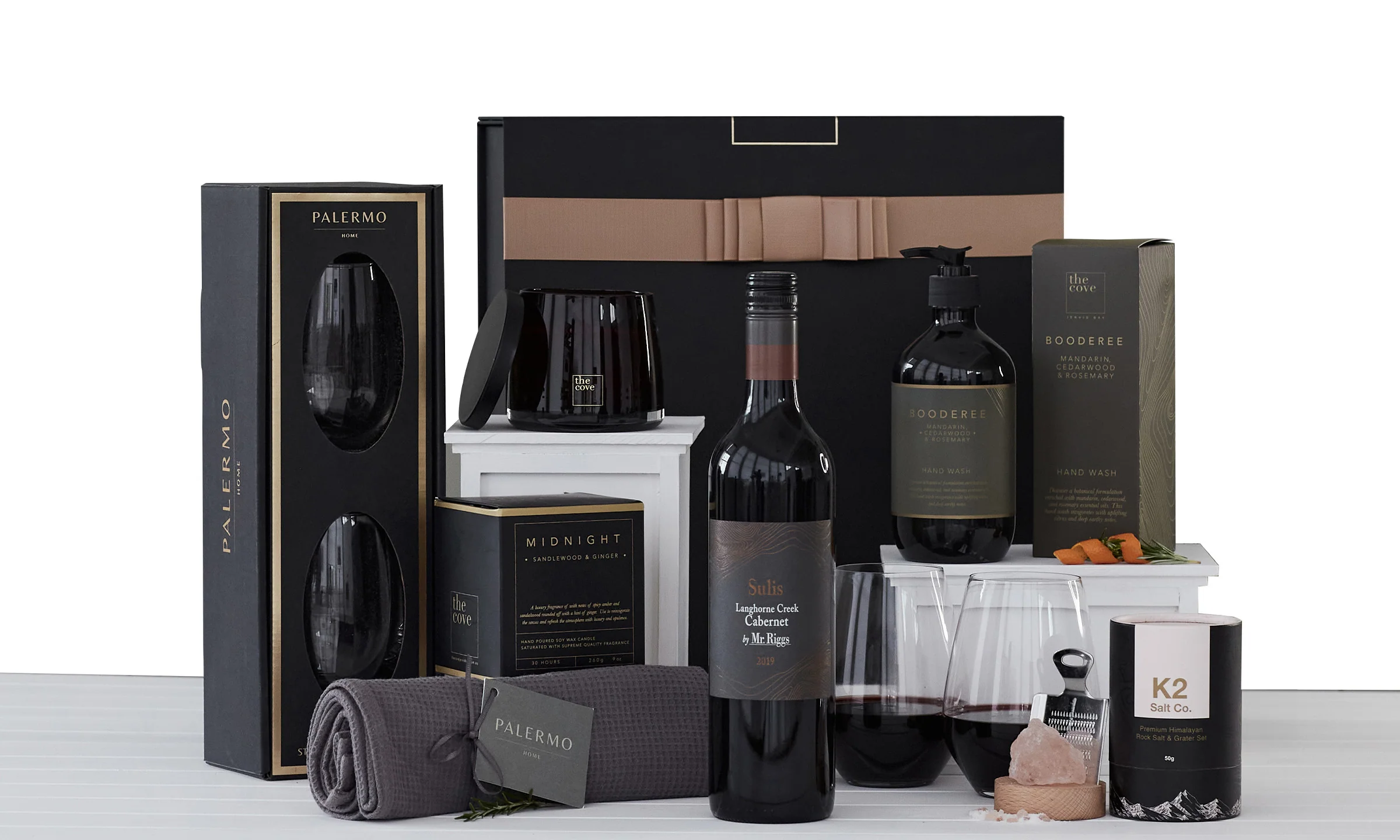 Indulgent Home Essentials with Red Wine Hamper