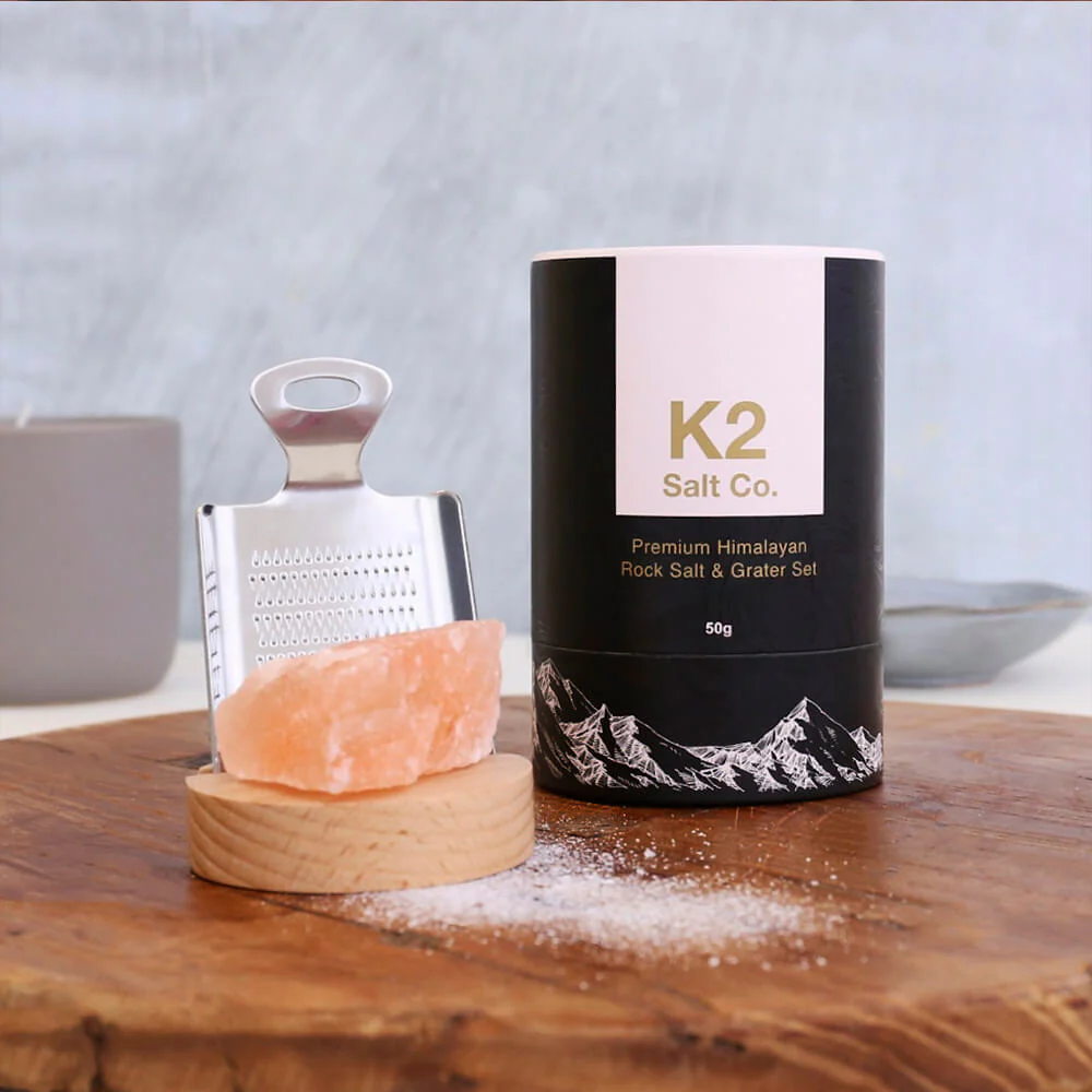K2 Salt Co Himalayan Rock Salt & Grater Set - Image 3