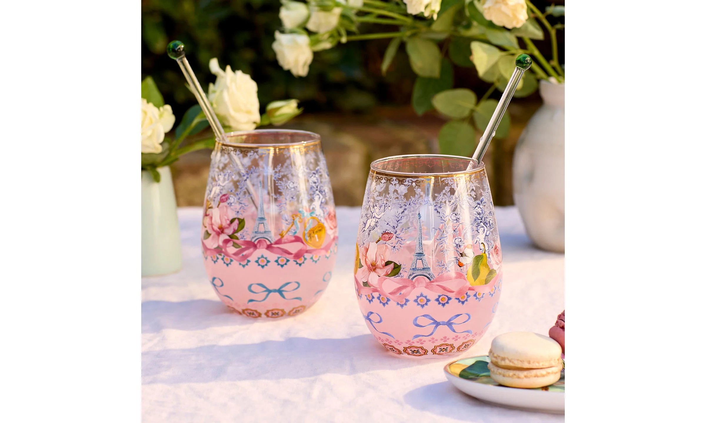 La La Land Je T'aime Paris Glass Tumbler Set