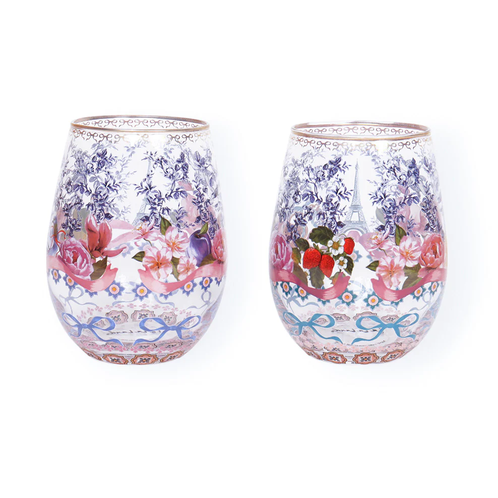 La La Land Je T'aime Paris Glass Tumbler Set - Image 3