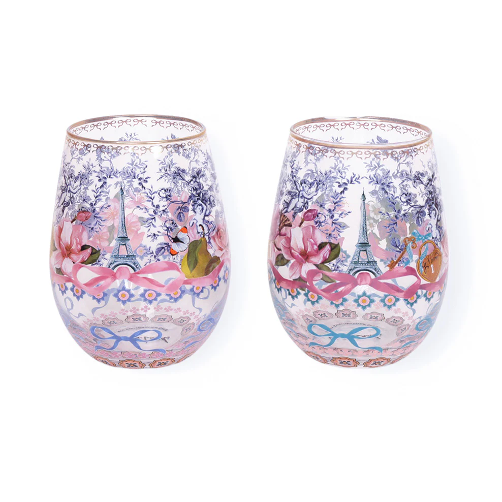 La La Land Je T'aime Paris Glass Tumbler Set - Image 4