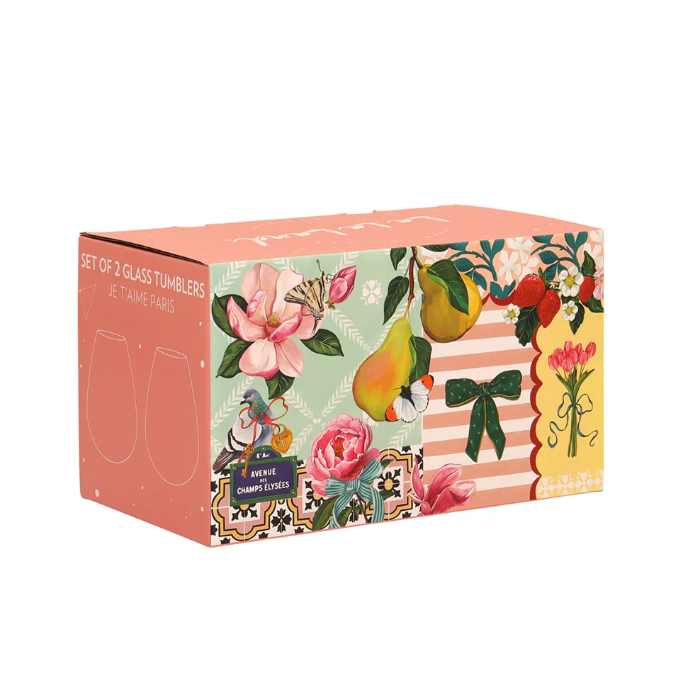 La La Land Je T'aime Paris Glass Tumbler Set - Image 5