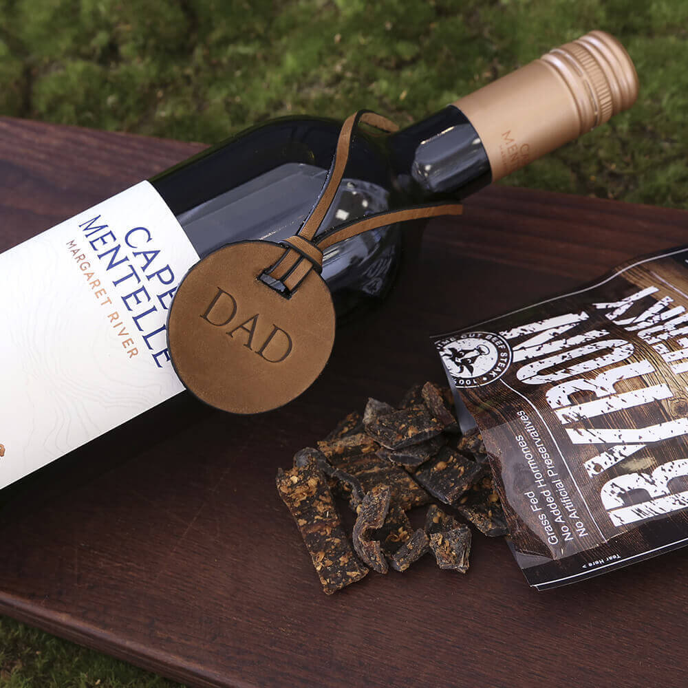 Leather Wine Neck Tag - Image 3