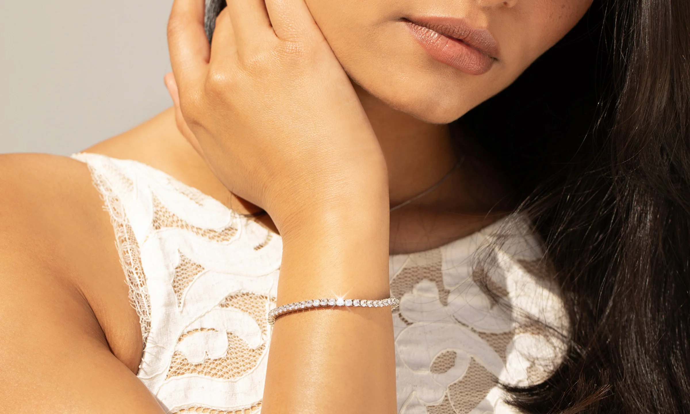 Lola Tennis Bracelet - Silver