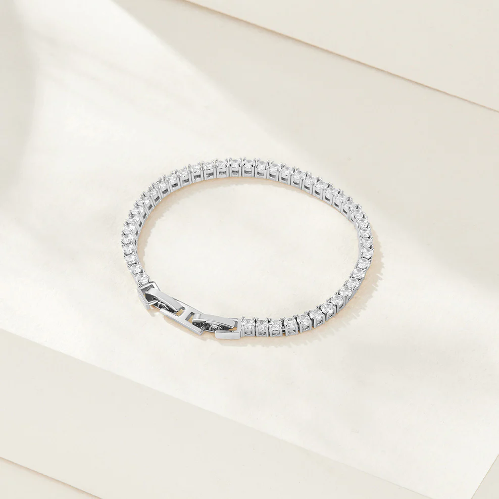 Lola Tennis Bracelet - Silver - Image 3
