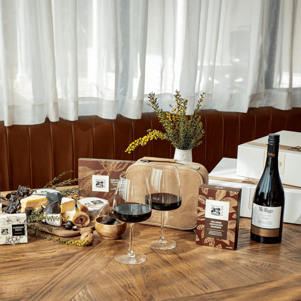 Luxury Cheese & Chocolate Hamper with Shiraz - Image 2