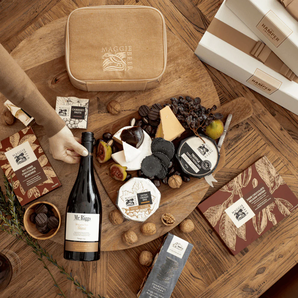 Luxury Cheese & Chocolate Hamper with Shiraz - Image 3