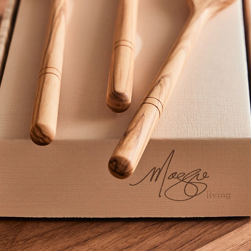 Maggie Beer Italian Olive Wood Wooden Spoon Set of 3 - Image 6