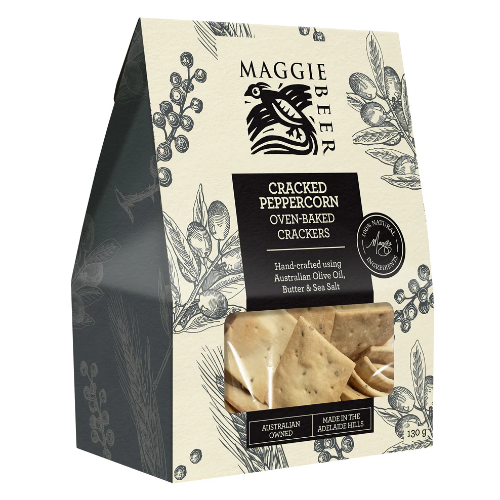 Maggie Beer Peppercorn Crackers 130g - Image 5