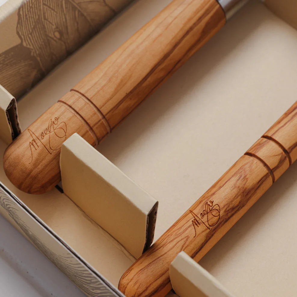 Maggie Living Olive Wood French Whisk & Turner Set - Image 5