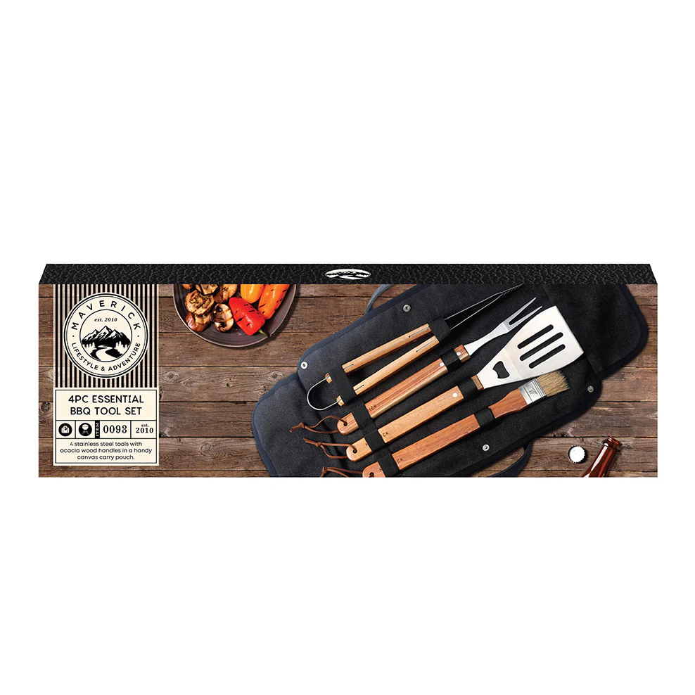 Maverick 4pc Essential BBQ Tool Set - Image 4