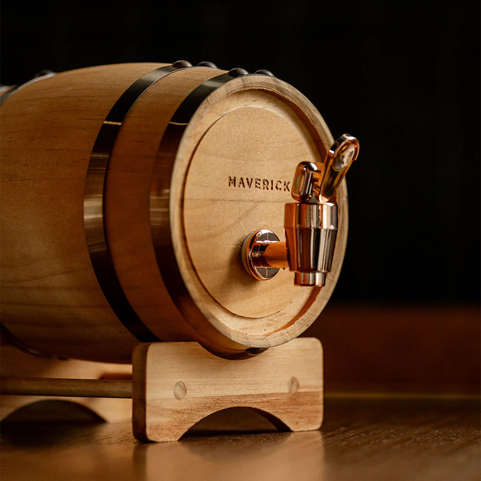 Maverick Wooden Whiskey Barrel - Image 4
