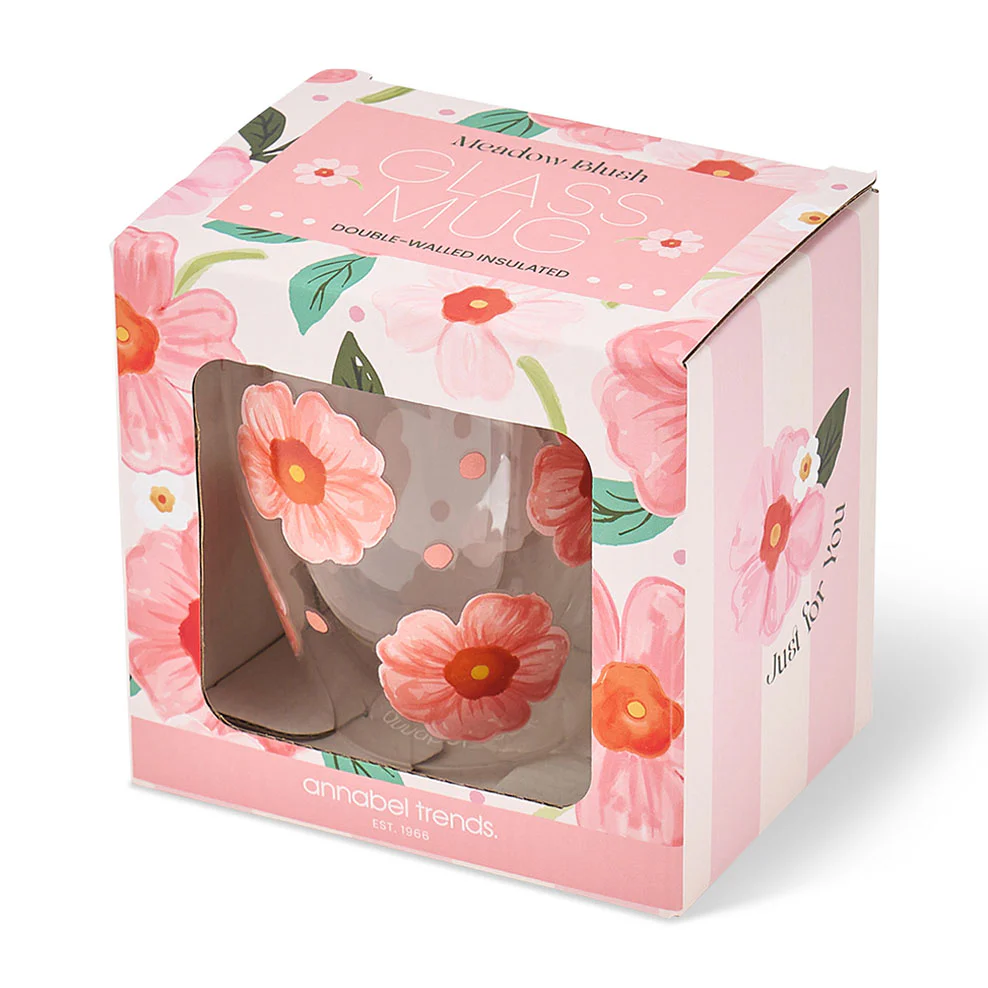 Meadow Blush Glass Mug - Image 2