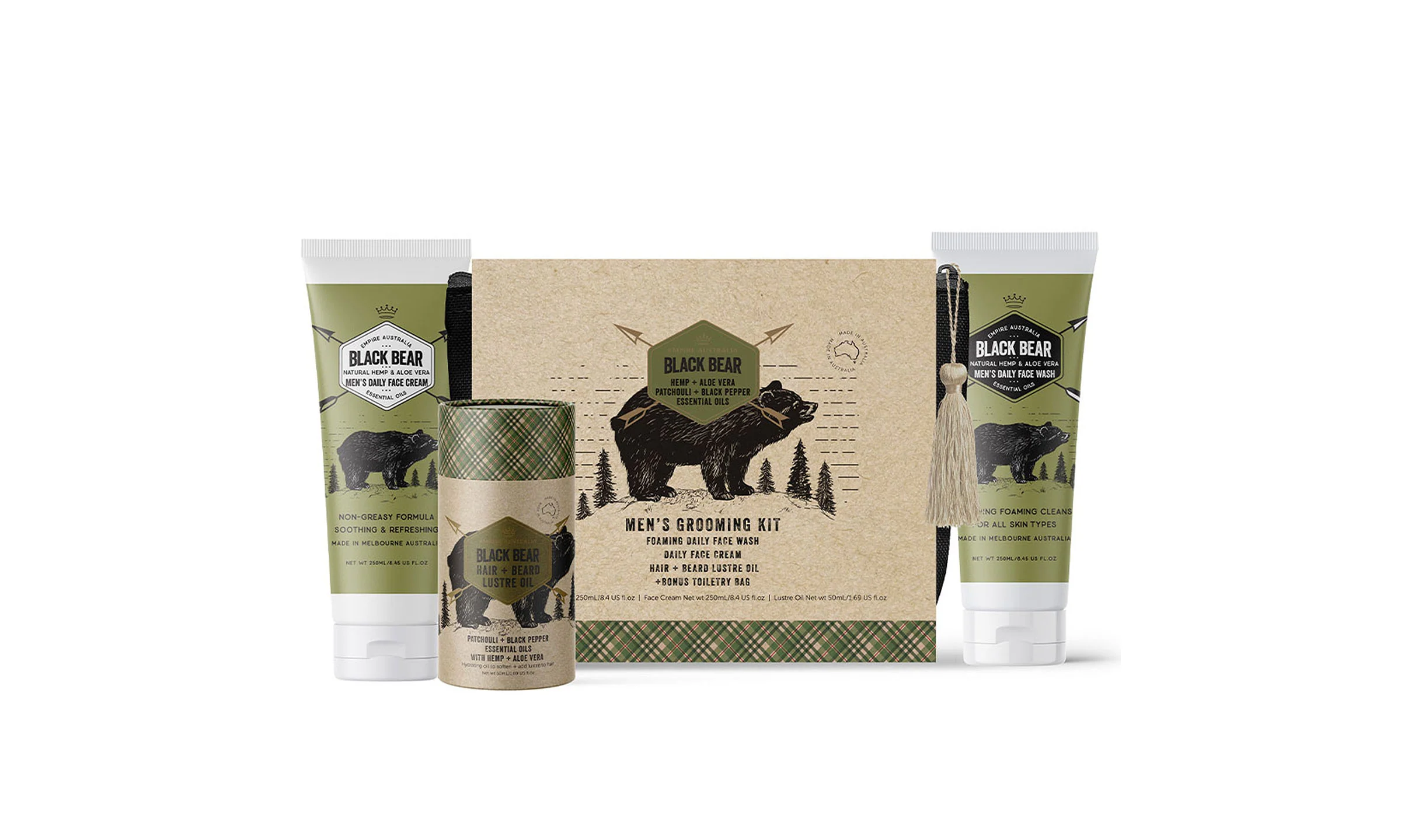 Men's Hemp & Aloe Vera Grooming Kit