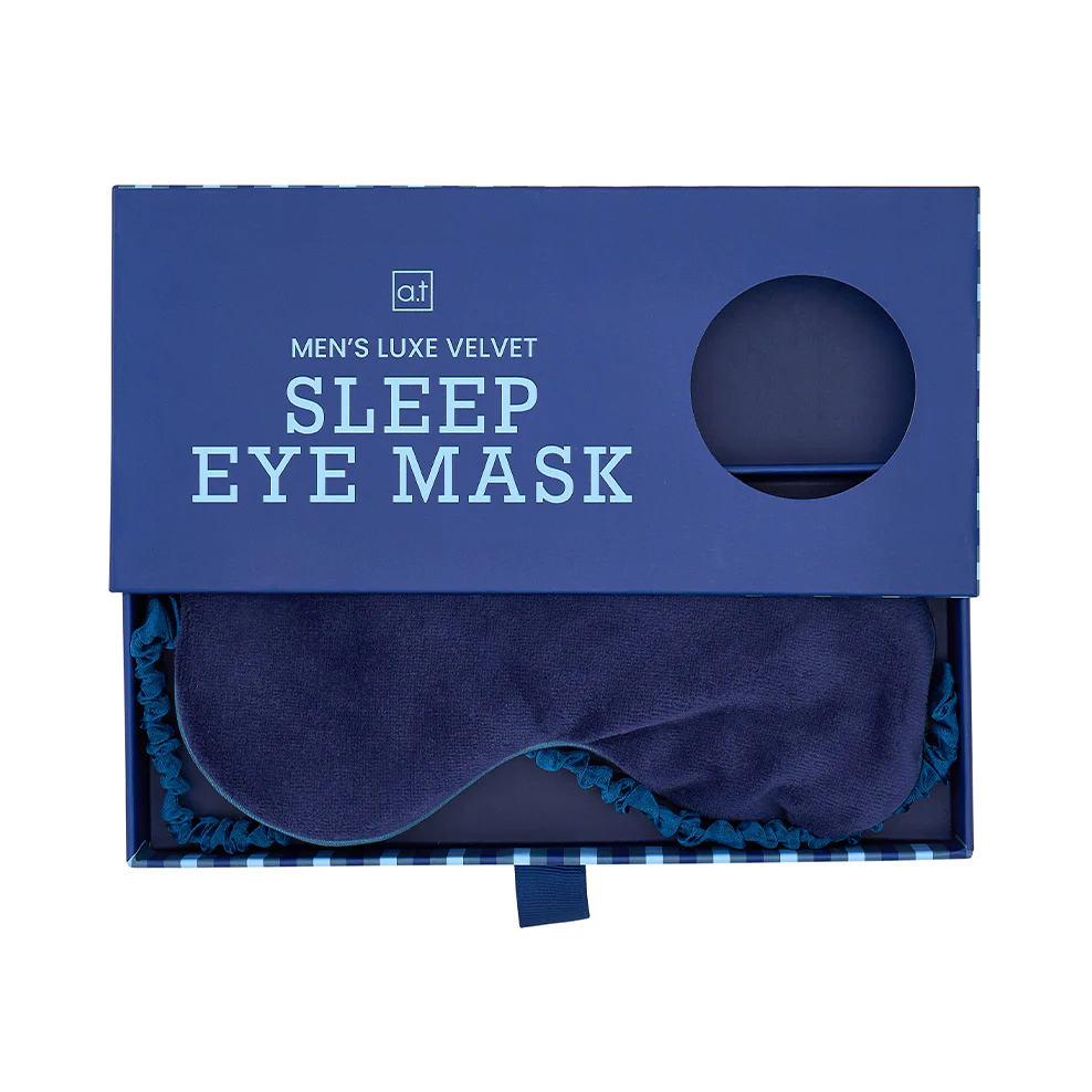 Men's Navy Sleep Mask - Image 3