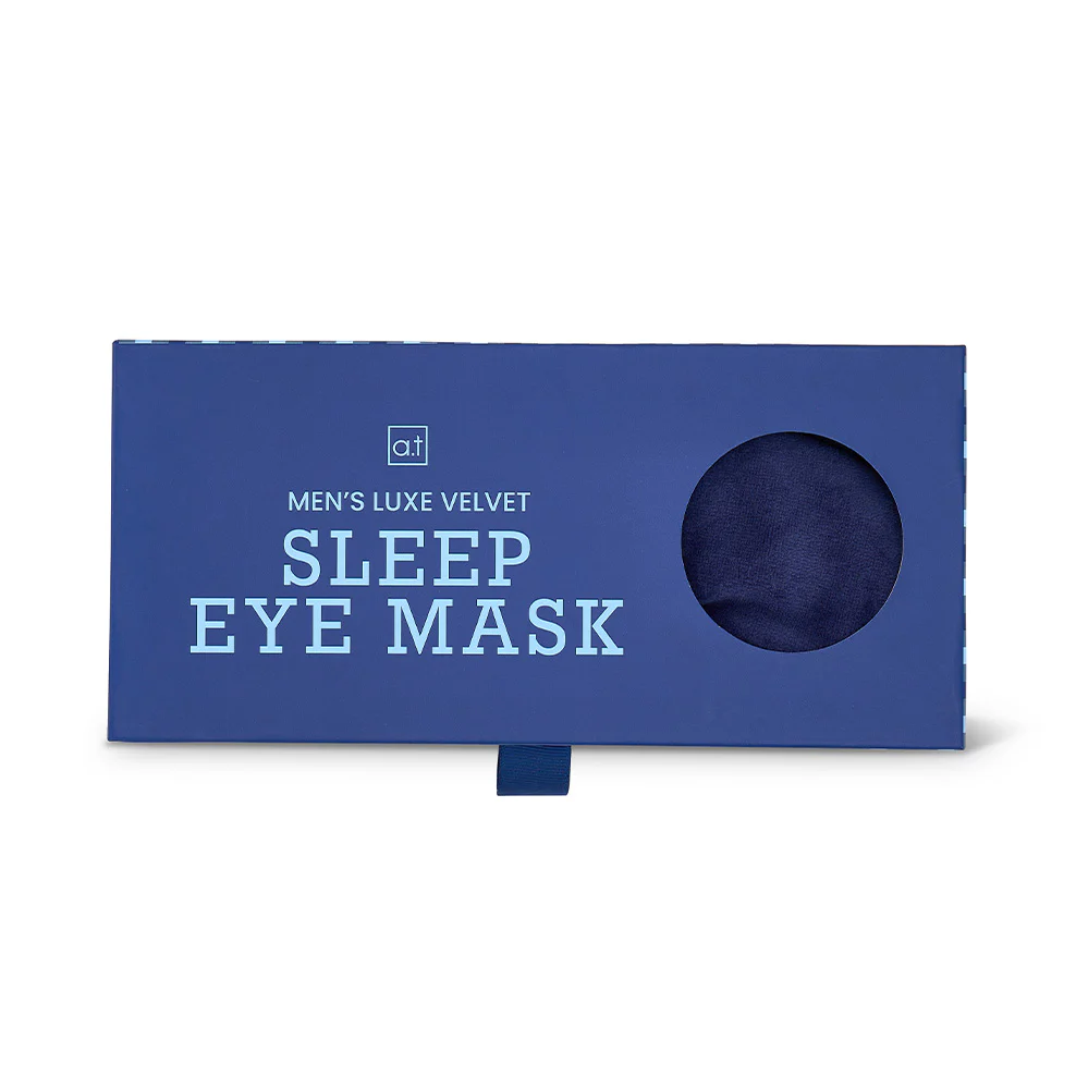 Men's Navy Sleep Mask - Image 4
